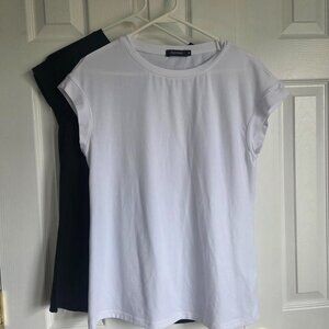 sz Med mini cap sleeve t-shirt duo